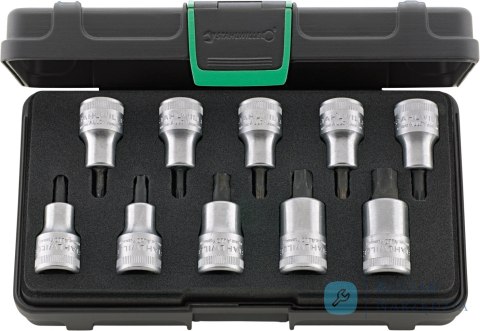 Zestaw narzędzi 1/2" TORX T20-T60mm, 10-el.w walizce ABS STAHLWILLE
