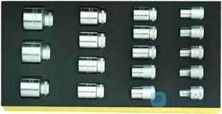 Zestaw TCS 1/3 nasadek 1/2" Nr 52 10-32mm, 17-częściowy STAHLWILLE
