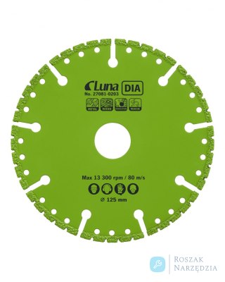 Tarcza tnąca wielofunkcyjna DIA Luna 125x1x22,23 mm