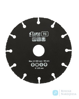 Tarcza tnąca wielofunkcyjna TC Luna 125x1x22,23 mm