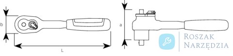 Grzechotka 3/8" QR, 80 zębów, izolowana 1000V  VDE  STAHLWILLE