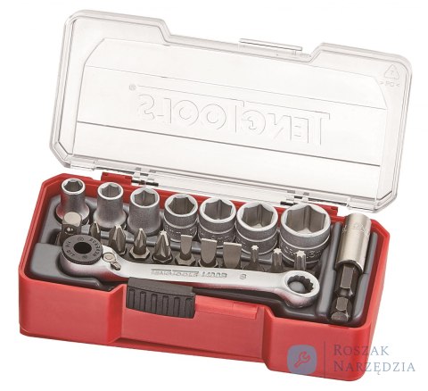 Zestaw kluczy nasadowych z chwytem kwadratowym 1/4" Teng Tools TJ1420 Zestaw kluczy nasadowych z chwytem kwadratowym 1/4" Teng Tools TJ1420