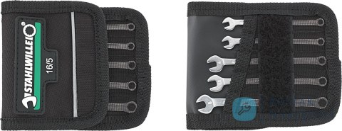 Zestaw kluczy płasko-oczkowych 3,2-5mm 5szt.w pokrowcu STAHLWILLE