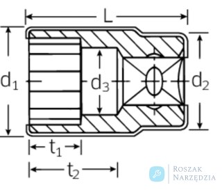 Nasadka 1/2" 12mm, 12-kątna, krótka, izolowana 1000V  VDE  STAHLWILLE