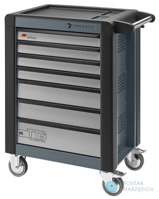 Wózek warsztatowy TTS 7-szufl.antracytowy z nakładkami, 1021x823x 497 mm; max obciążenie: 30kg na szufladę; 750 kg na wózek STAH