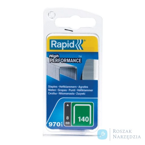 Zszywki Rapid z drutu płaskiego nr 140 (8 mm) - opakowanie 970 szt.