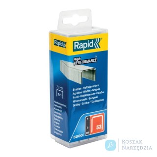 Zszywki Rapid z drutu cienkiego nr 53 (6 mm) - opakowanie 5000 szt.