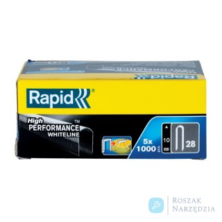 Zszywki Rapid nr 28 (10 mm) do kabli, białe - opakowanie 5000 szt.