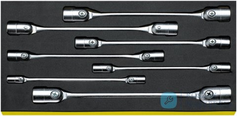 Zestaw TCS 1/3 kluczy nasadowych przegubowych 8-22mm, 7-częściowy STAHLWILLE