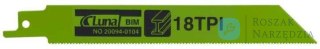 Brzeszczoty szablaste bimetalowe, do metalu 150x19x0,9-18 (25) Luna
