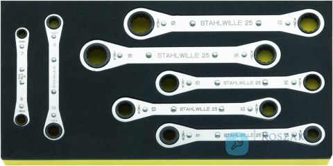 Zestaw TCS 1/3 kluczy grzechotkowych 7-częściowy STAHLWILLE