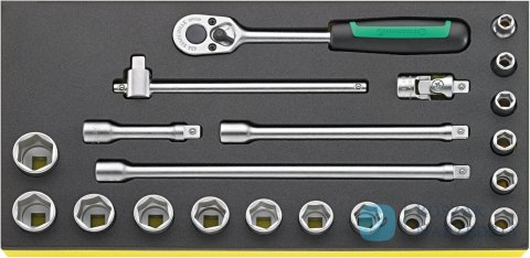 Zestaw TCS 1/3 narzędzi 3/8", 22-elementowy STAHLWILLE