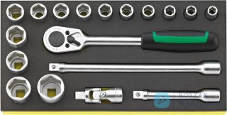 Zestaw TCS 1/3 nasadek 1/2", 18-elementowy STAHLWILLE