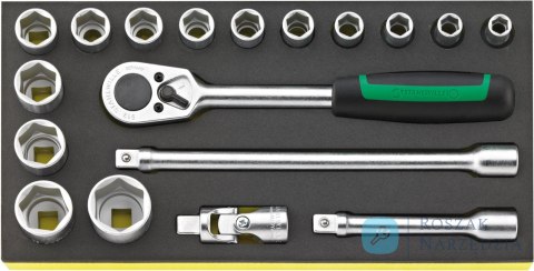 Zestaw TCS 1/3 nasadek 1/2", 18-elementowy STAHLWILLE