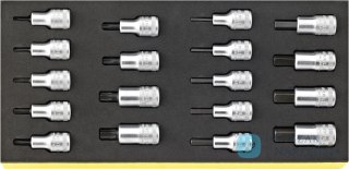 Zestaw TCS 1/3 nasadek 1/2", 18-elementowy STAHLWILLE