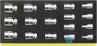 Zestaw TCS 1/3 nasadek 1/2" w zakresie 3/8"-1 1/4", 17-częściowy STAHLWILLE