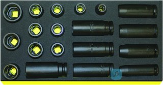Zestaw TCS 1/3 nasadek udarowych 1/2", 19 elementowy STAHLWILLE