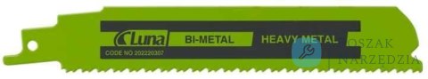 Brzeszczot szablasty, bimetal, do szybkich, prostych cięć metalu 150x25x1,1 8-10T Luna