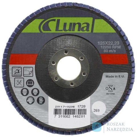 Krążek ścierny 125 mm G40 Luna