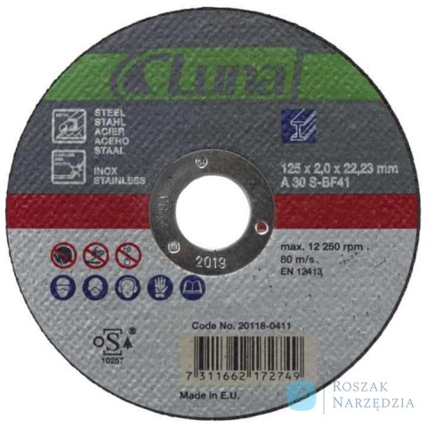 Tarcza tnąca 230x1,5x22 mm Luna