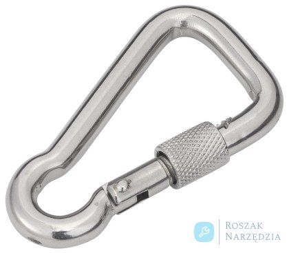 Karabińczyk z zabezpieczeniem błyskawicznym i śrubą 10x100 mm SF 316 Luna