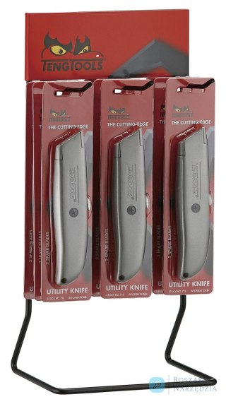 Stojak ekspozycyjny z nożami uniwersalnymi Teng Tools DIS-710
