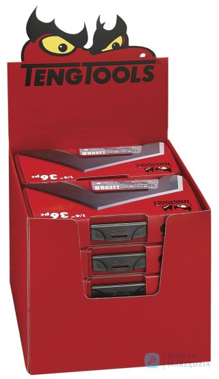 Stojak ekspozycyjny do zestawów kluczy nasadowych T3834, Teng Tools DIS09A