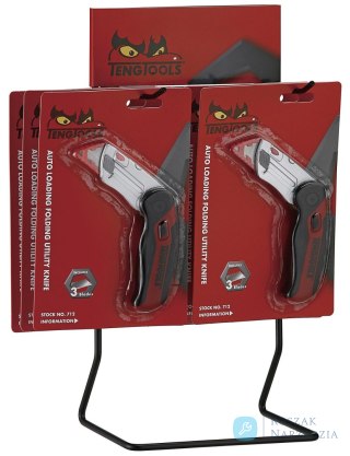Stojak ekspozycyjny z nożami uniwersalnymi Teng Tools DIS-712