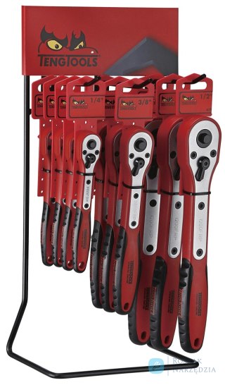 Stojak ekspozycyjny z pokrętłami zapadkowymi Teng Tools DIS-FRP