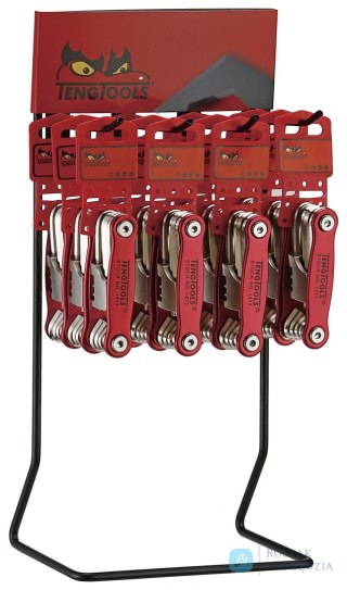 Stojak ekspozycyjny z zestawami narzędzi rowerowych Teng Tools DIS-1473