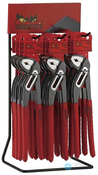 Stojak ekspozycyjny ze szczypcami nastawnymi Teng Tools DIS-MB481-10