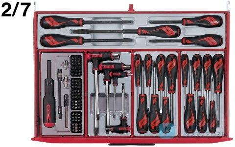 Wózek narzędziowy 491 elementów TCMM491N Teng Tools