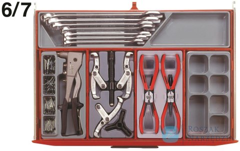 Wózek narzędziowy 491 elementów TCMM491N Teng Tools