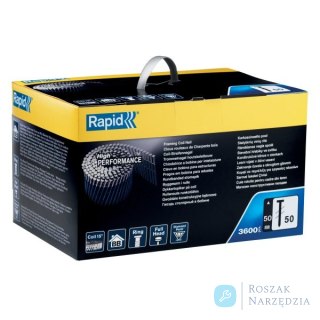 Gwoździe w zwoju Rapid BB nr 50 (50 mm) do ram - opakowanie 3600 szt.