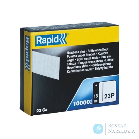 Mikro sztyfty Rapid nr 23P (15 mm) - opakowanie 10 000 szt.