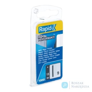 Sztyfty Rapid bez łba nr 9 (15 mm) - opakowanie 1000 szt.