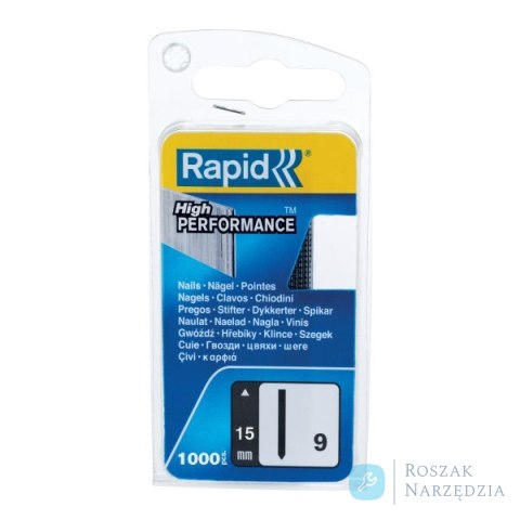 Sztyfty Rapid bez łba nr 9 (15 mm) - opakowanie 1000 szt.