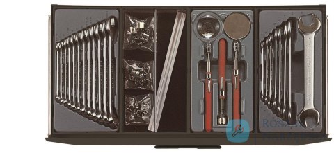 Wózek narzędziowy czarny 1001 elementów Teng Tools TCMM1001BK
