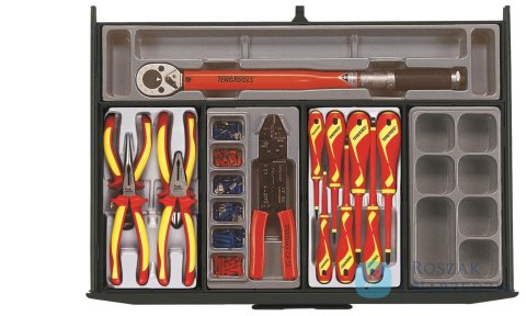 Wózek narzędziowy czarny 1001 elementów Teng Tools TCMM1001BK