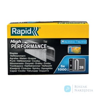 Zszywki Rapid nr 28 (9 mm) do kabli - opakowanie 5000 szt.