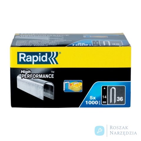 Zszywki Rapid nr 36 (14 mm) do kabli - opakowanie 5000 szt.