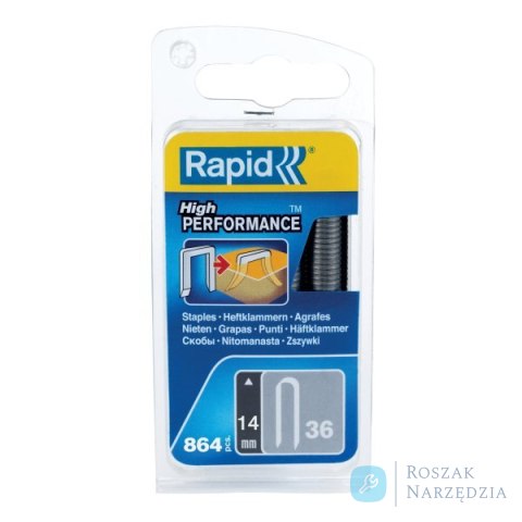 Zszywki Rapid nr 36 (14 mm) do kabli - opakowanie 864 szt.