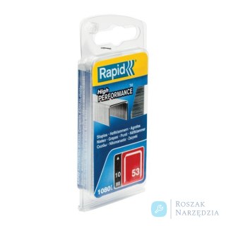 Zszywki Rapid z drutu cienkiego nr 53 (10 mm) - opakowanie 1080 szt.
