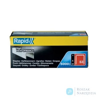 Zszywki Rapid z drutu cienkiego nr 53 (4 mm) - opakowanie 5000 szt.