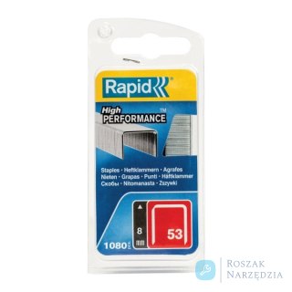 Zszywki Rapid z drutu cienkiego nr 53 (8 mm) - opakowanie 1080 szt.