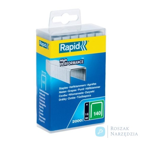 Zszywki Rapid z drutu płaskiego nr 140 (16 mm) - opakowanie 2000 szt.