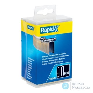 Zszywki Rapid z wąską koroną nr 606 (12 mm) - opakowanie 3600 szt.
