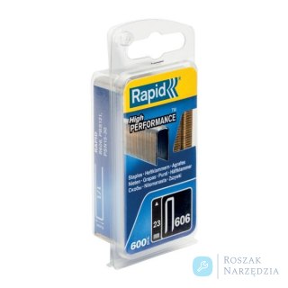 Zszywki Rapid z wąską koroną nr 606 (23 mm) - opakowanie 600 szt.