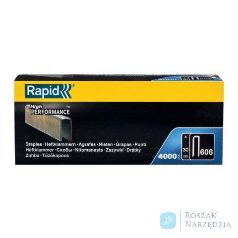Zszywki Rapid z wąską koroną nr 606 (30 mm) - opakowanie 4000 szt.