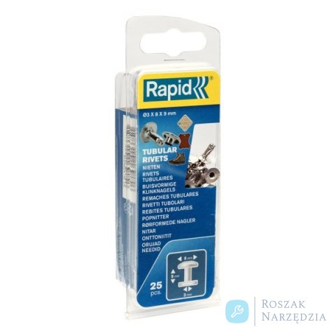 Nity rurkowe Rapid ?8 x 9 mm - opakowanie 25 szt.